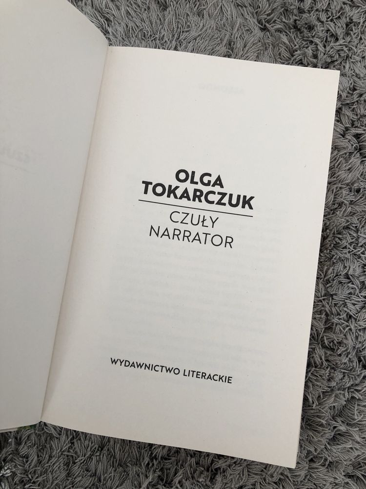 NOWA! Książka „Czuły Narrator” Olga Tokarczuk