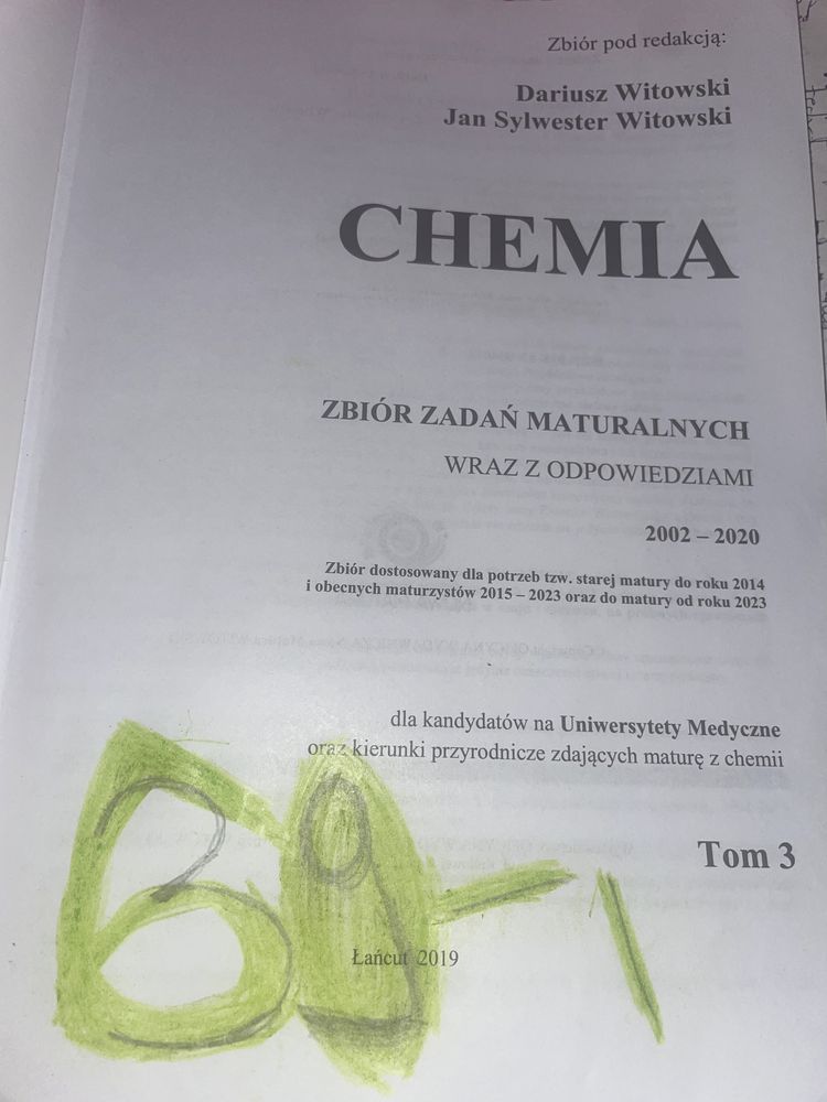 Witowski chemia Dariusz Jan Sylwester Chemia 3