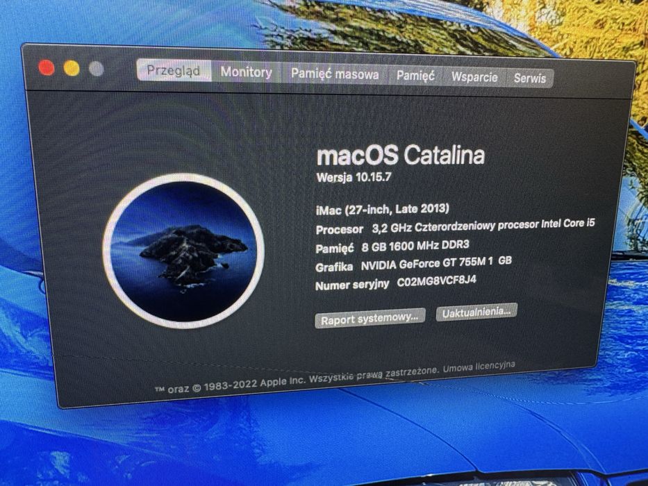 iMac 27 2013 Catalina 1TB 8GB RAM