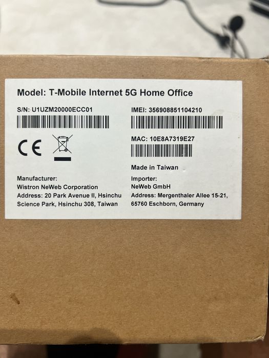 Router T-mobile internet 5G home office
