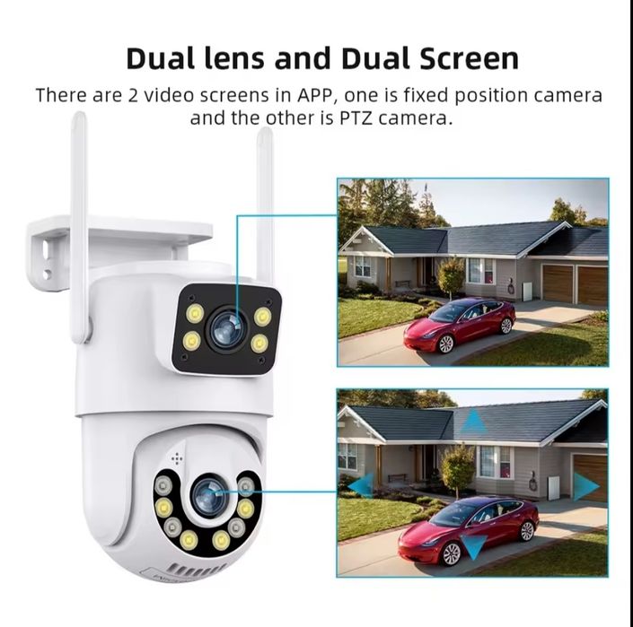 Camera Vigilância Dupla exterior CCTV