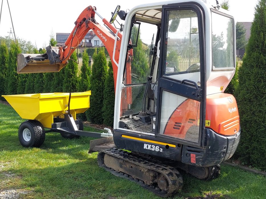 Usługi minikoparką, wiertnica wyrywanie korzeni