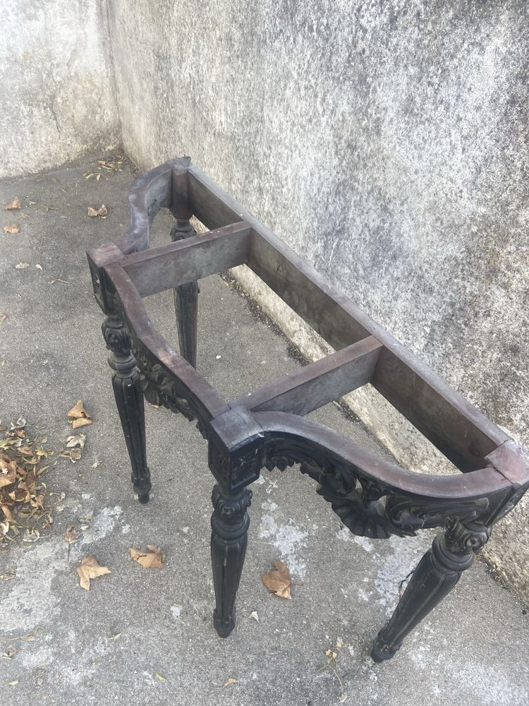 Movel base vintage, pedra mármore, cadeiras bacalhau