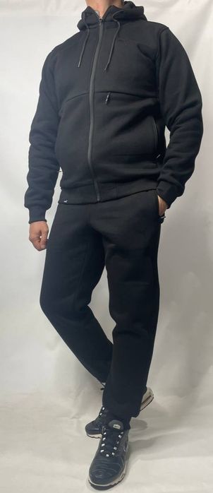 Мужской спортивный костюм Puma зимний теплый на флисе