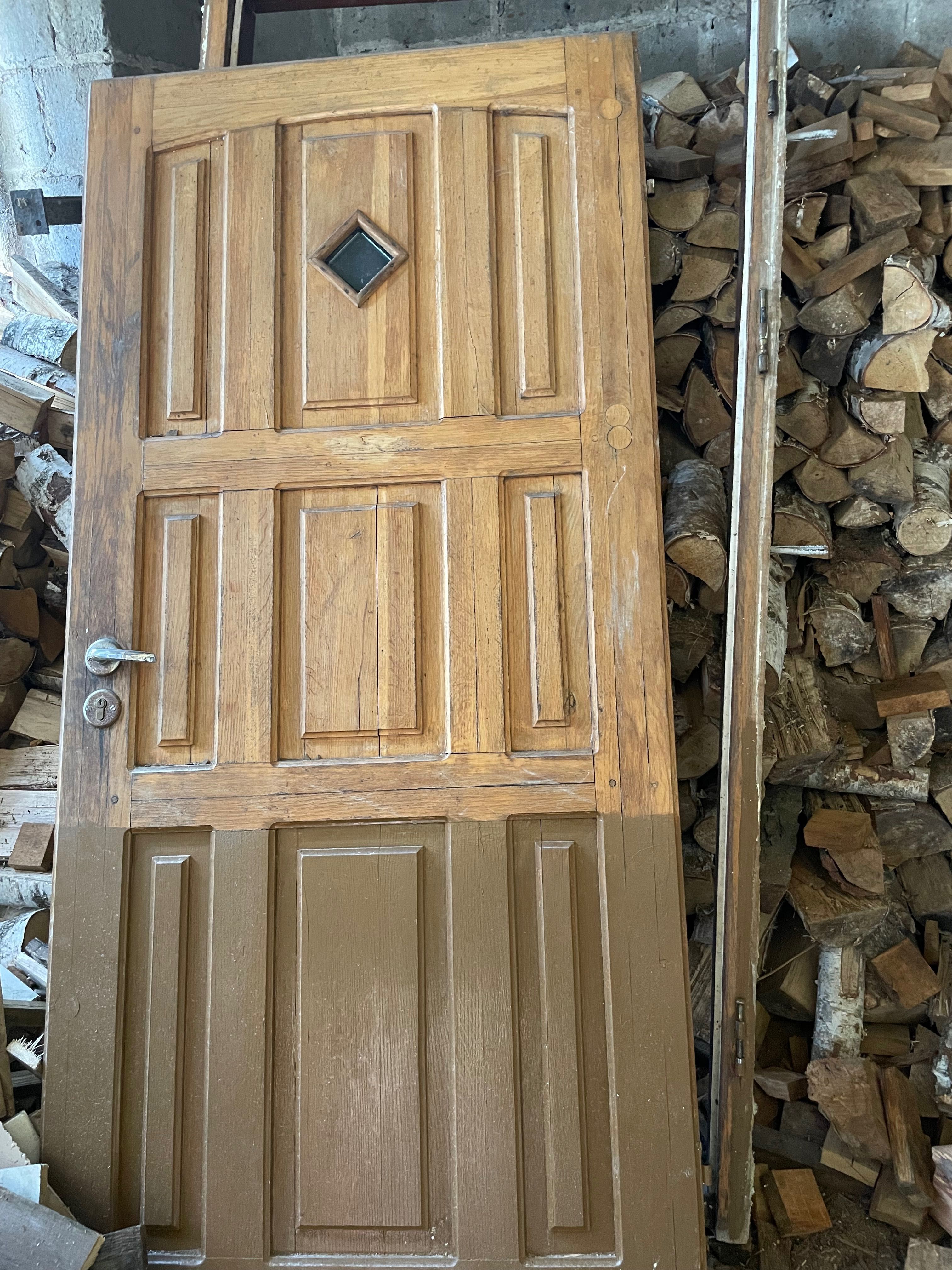 Drzwi dębowe drewniane