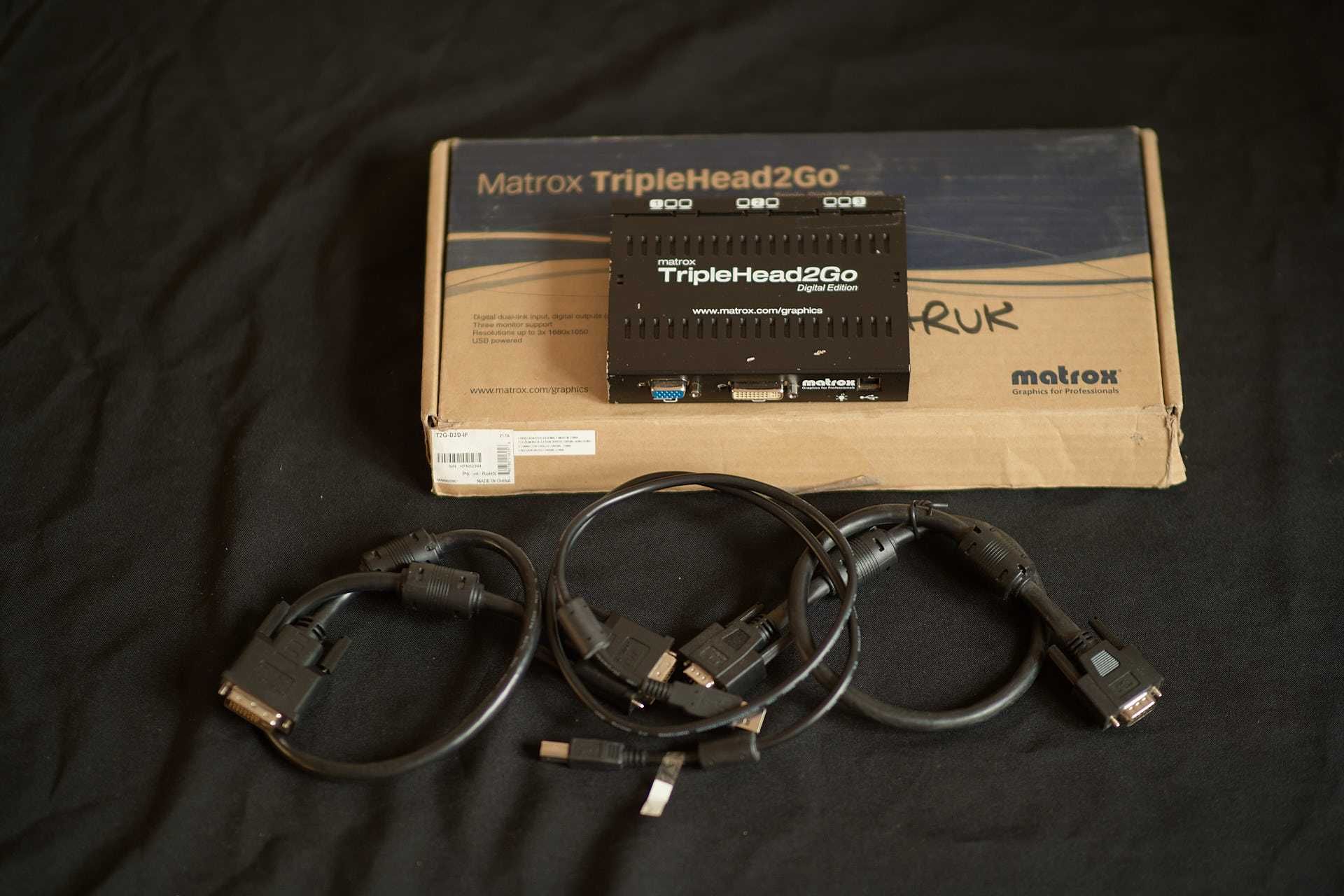 Matrox Triple Head 2 Go Digital Edition - Wyjścia 3 X DVI