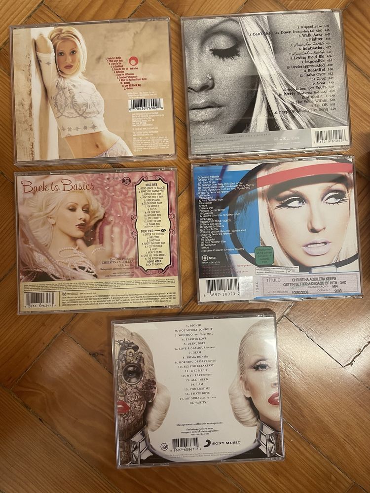 Cd’s e DVD musical Pink e Christina Aguilera
