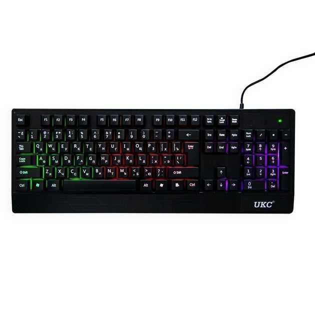 Игровая клавиатура + мышка, RGB подсветка
