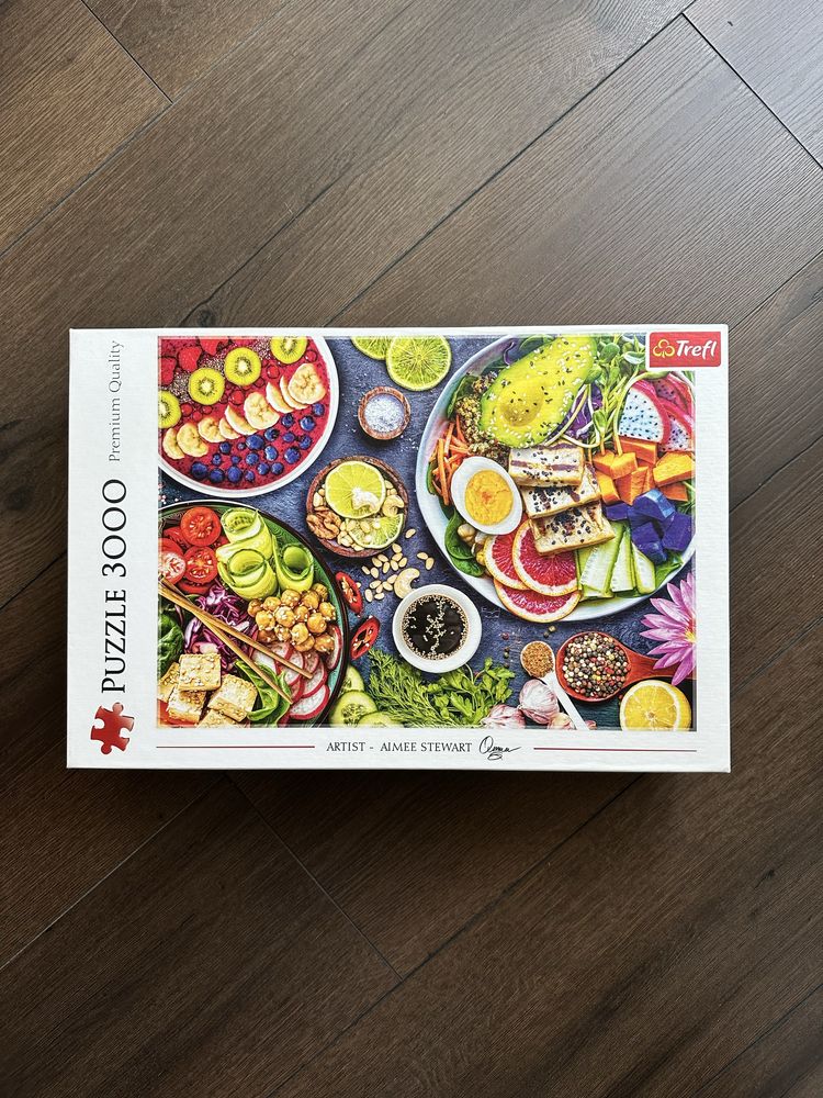 Пазли 3000 Trefi яскраві їжа, Buddha Bowl
