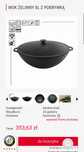 Wok żeliwny garnek 8L