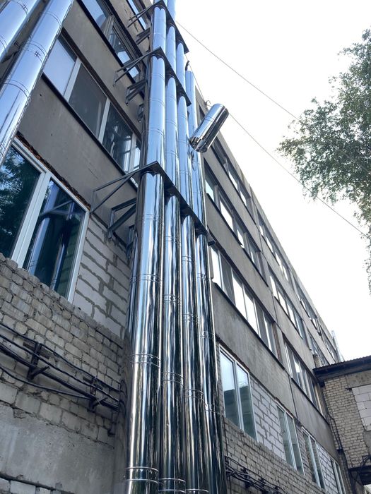 Виробництво та монтаж димоходів. Производство и монтаж дымоходов.