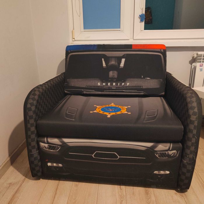 Łóżko fotel rozkładany dla chłopca