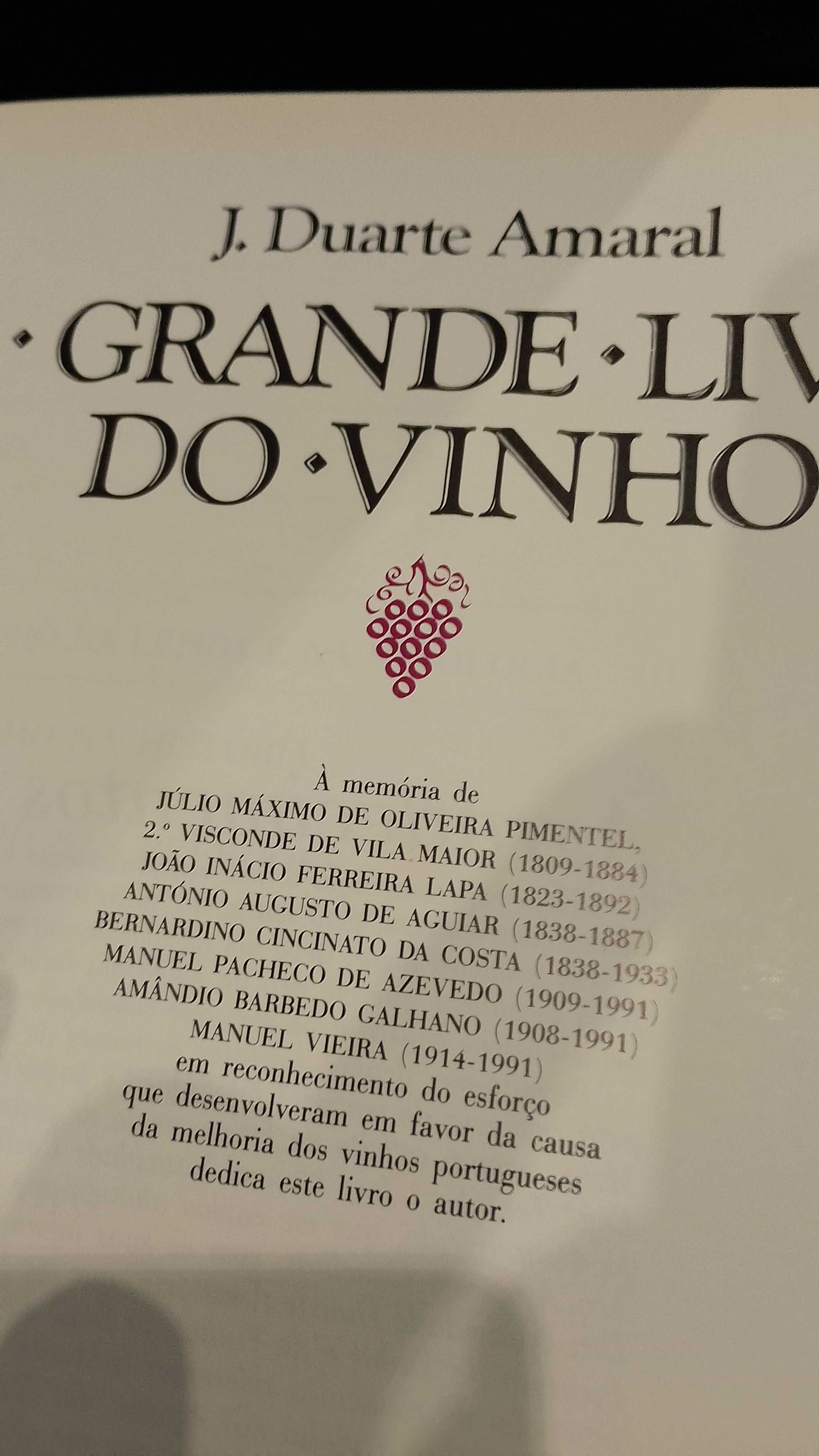 O Grande Livro do Vinho - J. Duarte Amaral
