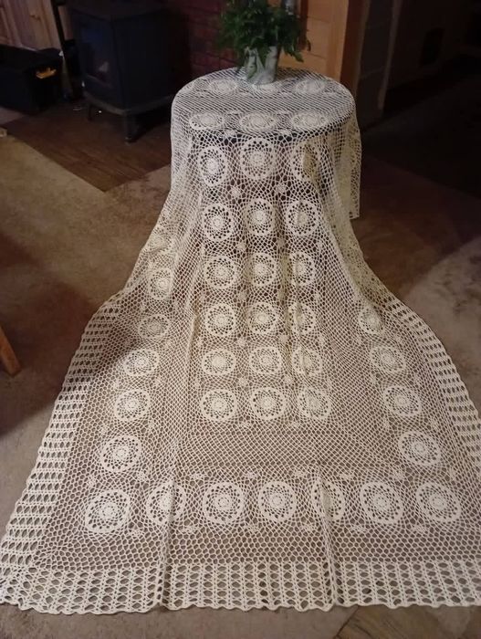 Duży obrus szydełko