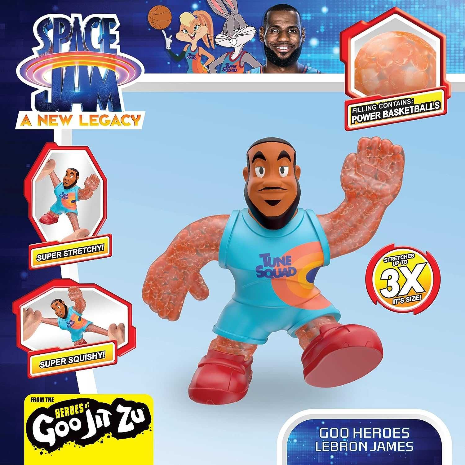 ОРИГИНАЛ! Гуджитсу Леброн Джеймс Goo Jit Zu Space Jam Lebron James