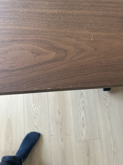 Mesa de Jantar 160cm folheado de nogueira