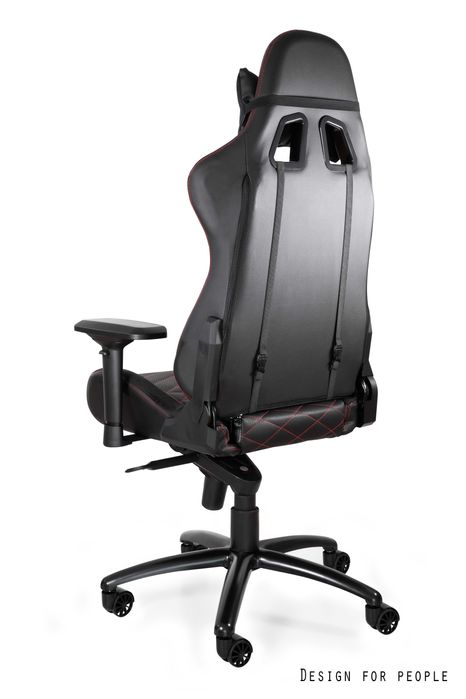 Fotel gamingowy Unique Dynamiq V3 czarno-czerwony