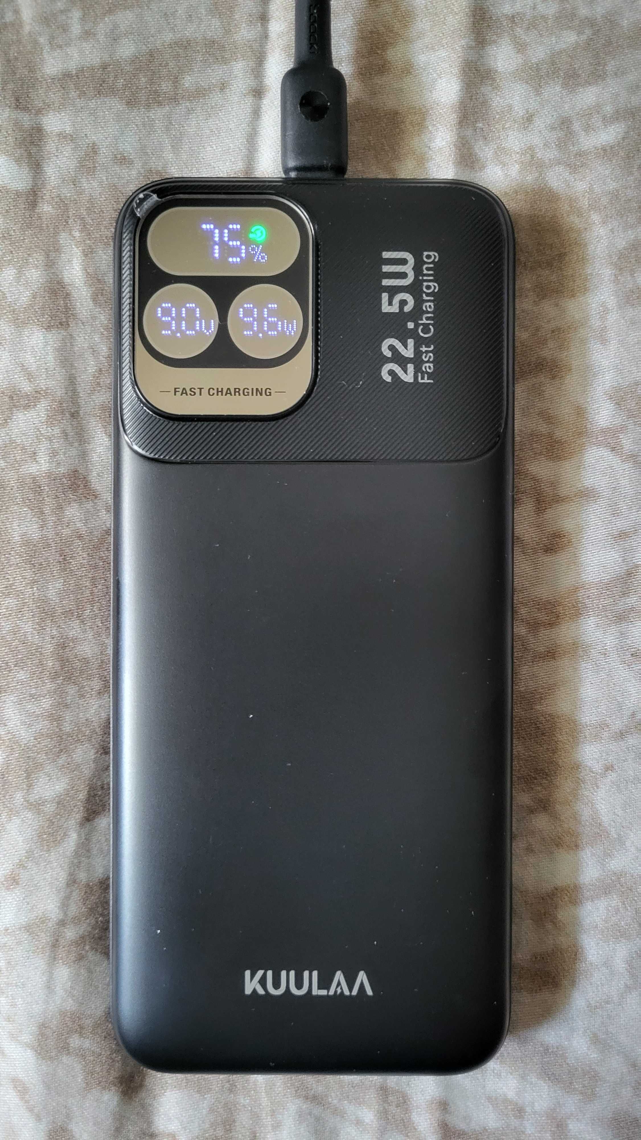KUULAA Power Bank 10000 мАч PD 22,5 Вт Быстрая зарядка телефона