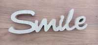 Drewniany napis Smile