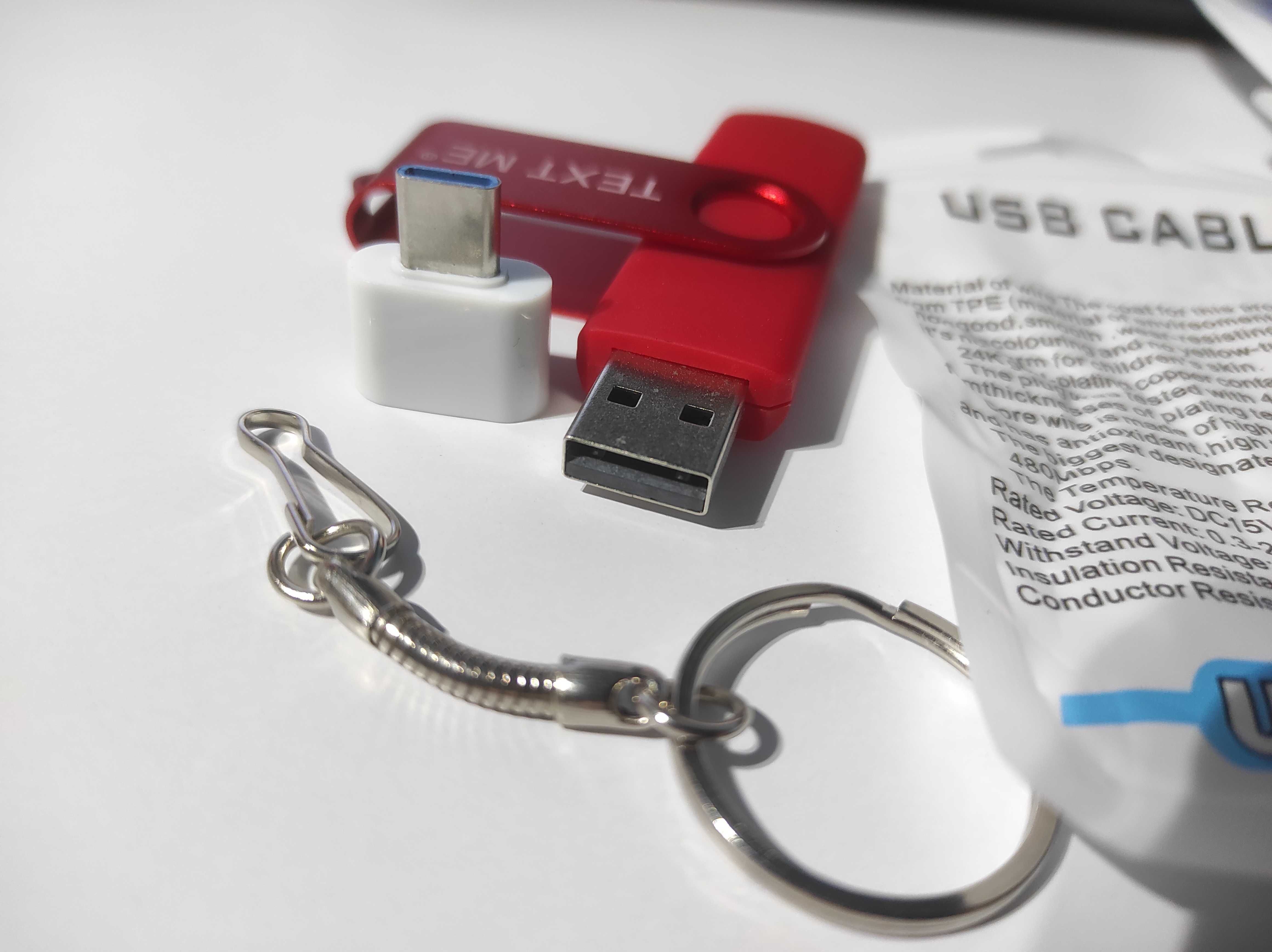 Podwójna pendrive 32GB USB i micro USB z adapterem USB-C