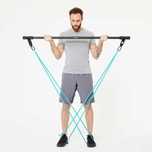 Barra Reforço Musculação + 2 Elásticos 15 kg - Decathlon (Como Novo)