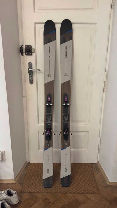 Zestaw Narty Skitourowe Salomon Carbon 96 (174cm), ATK RIDER 10, Foki