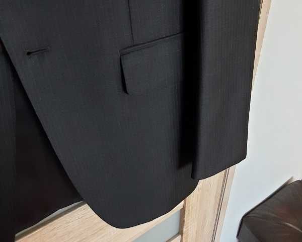 Marynarka na 182 cm, wełniana, ciemnoszara - stan idealny, jak nowa