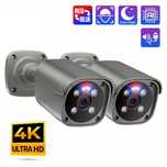Kamera IP Ultra HD 8mpx 4K POE dwukierunkowe audio ONVIF metalowa IP66