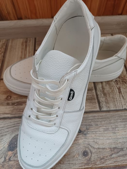 Натуральні шкіряні чоловічі кеди