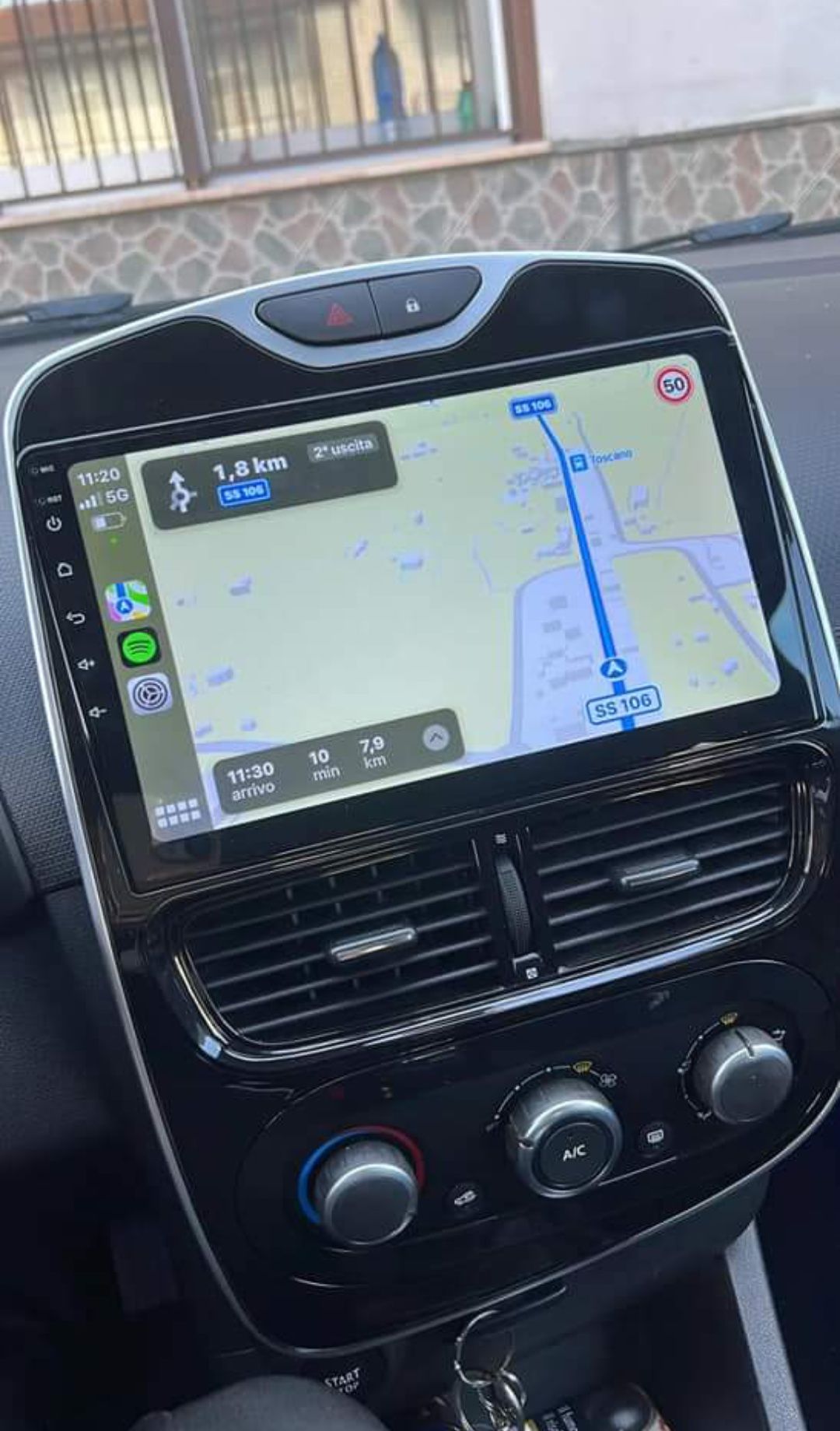 Rádio Android 13 com GPS Renault Clio 4 (Novo)