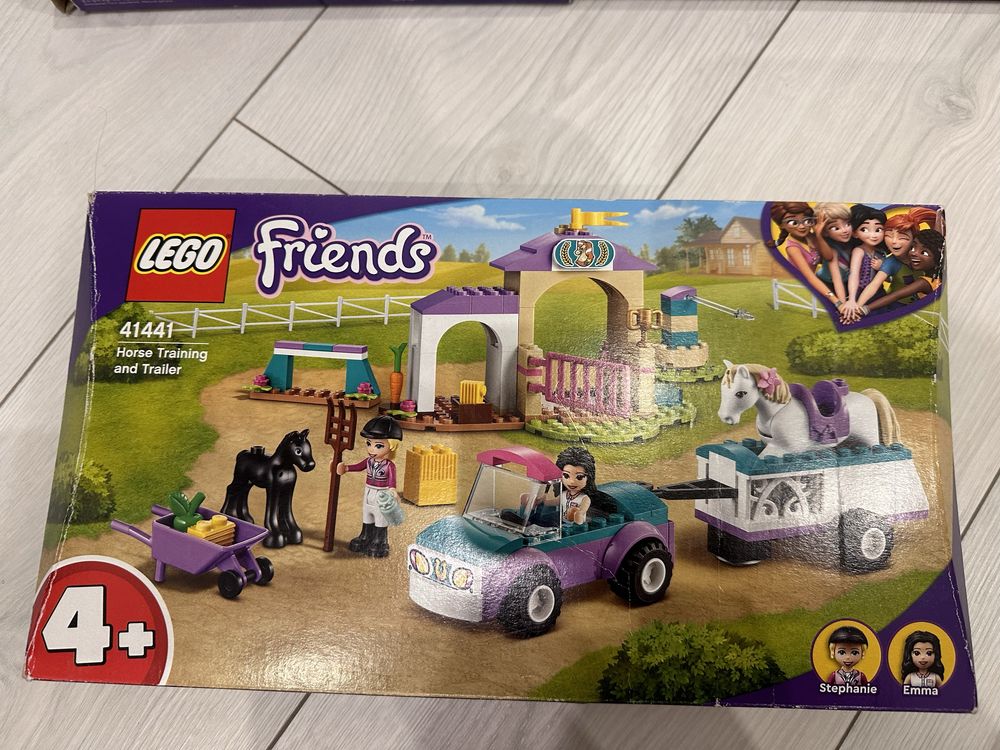 Lego friends тренировка коней, ветеринарная клиника, акробат конюшня