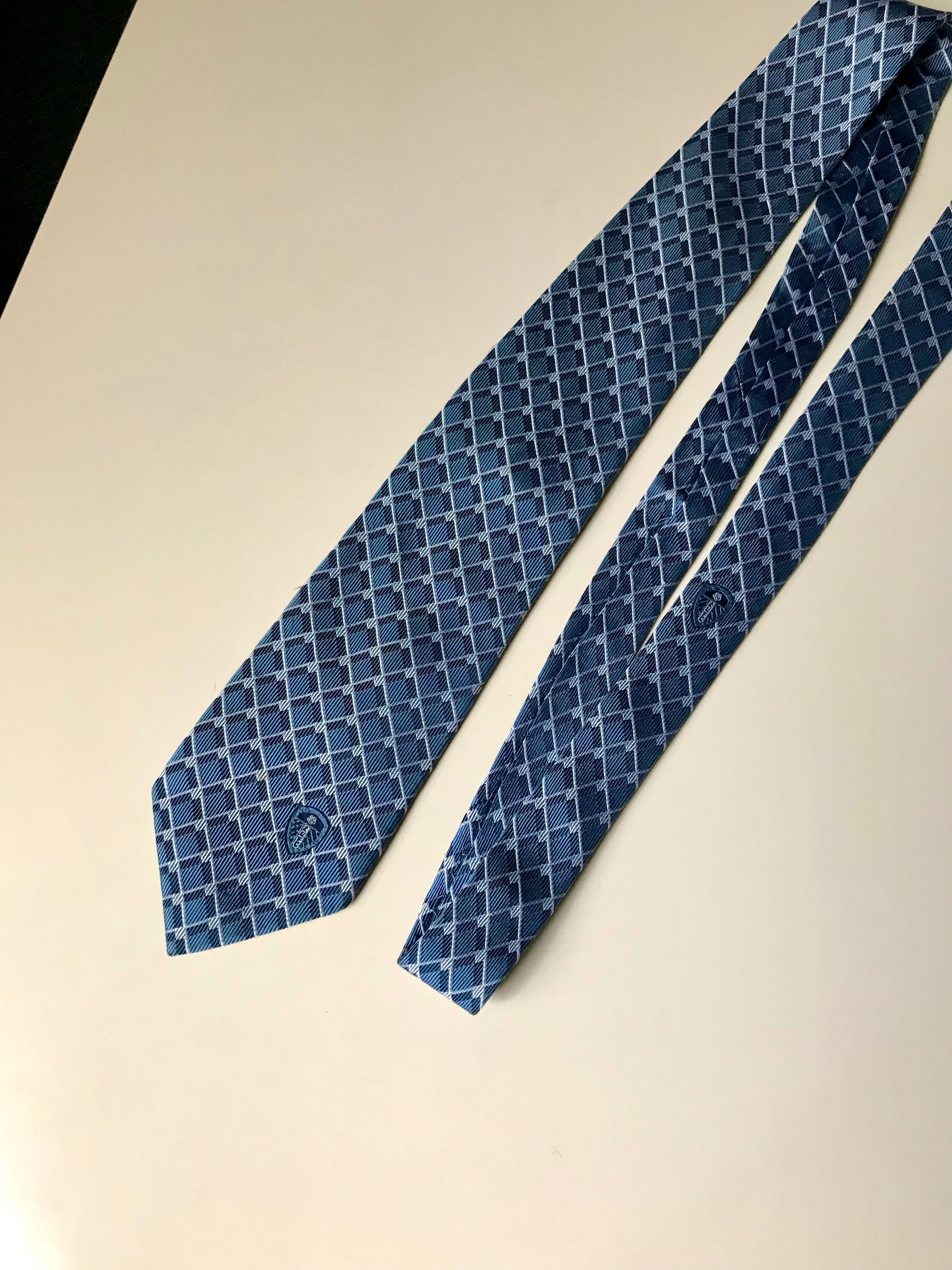 Krawat jedwabny jedwab 100 % Leeds United 157 cm