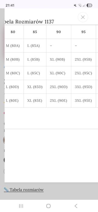 Nowy stanik żelowy Sylla bez fiszbin