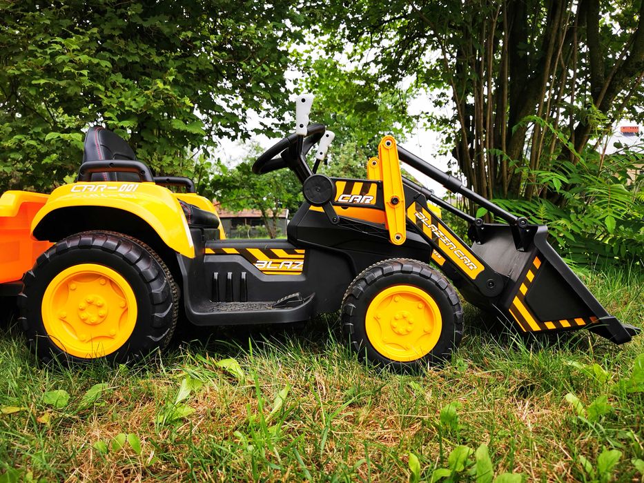 TRAKTOR Koparka JCB PRO Ciągnik Elektryczny Auto AKUMULATOR 2 DZIECI