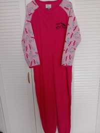 Podomka pidżama kombinezon śpiwór damska młodzieżowa fuksja różowy