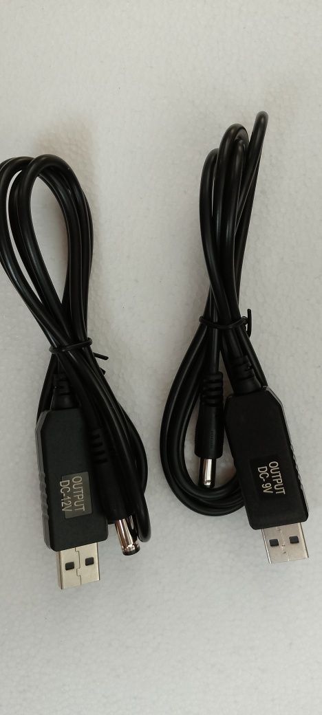Кабель повышаюший с 5v на 9/12v