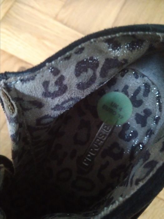 buty wiosenno -  jesienne damskie czarne botki