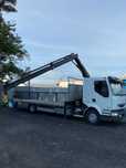 Renault Midlum 220 platforma + dźwig Hiab 077 Duo