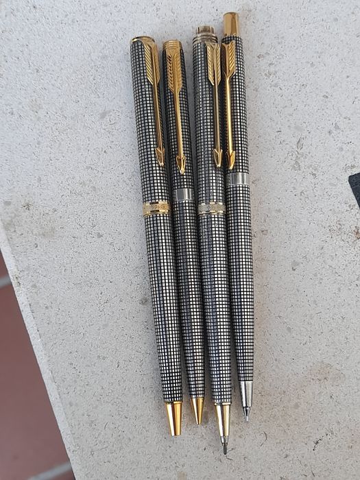 Canetas Parker 75 prata