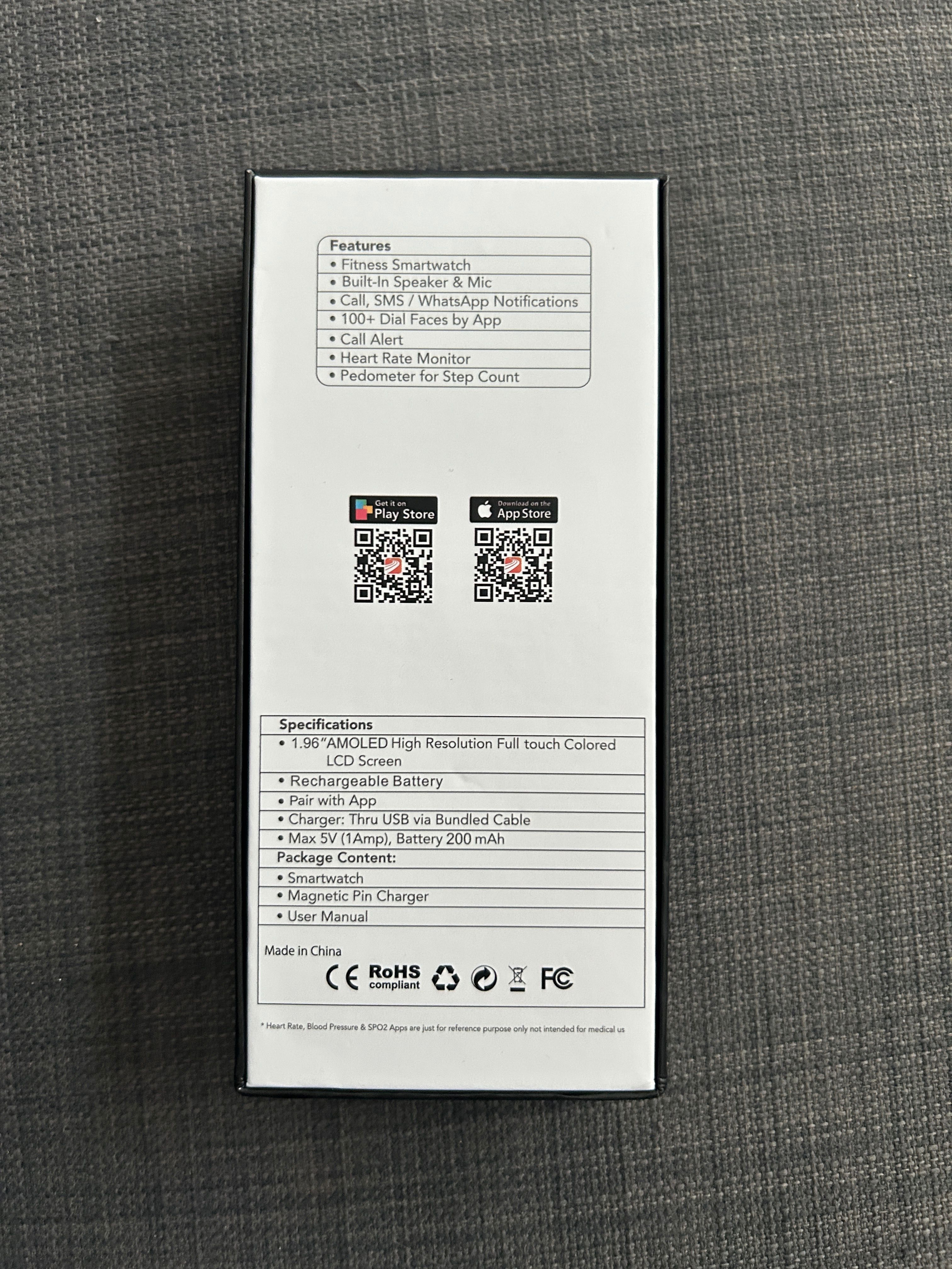 Smartwatch Amoled screen