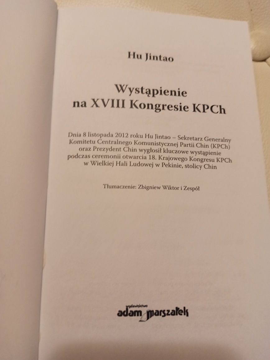 Hu Jintao wystąpienie