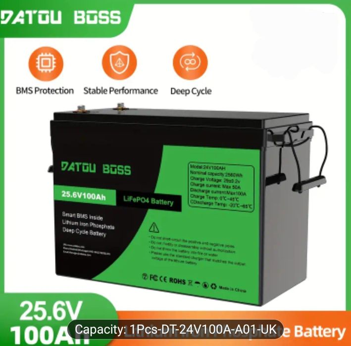 Аккумуляторна батарея 24V 100A DATOU