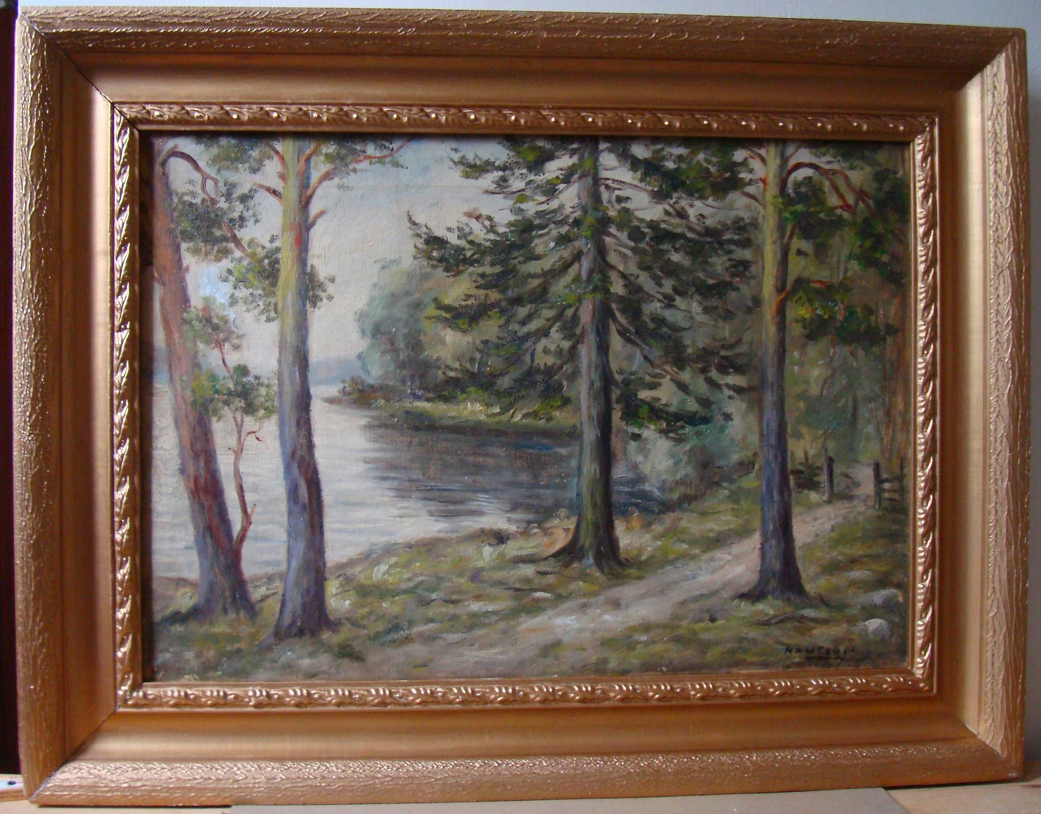 Obraz Olejny na Płótnie Pejzaż 80 x 78 cm