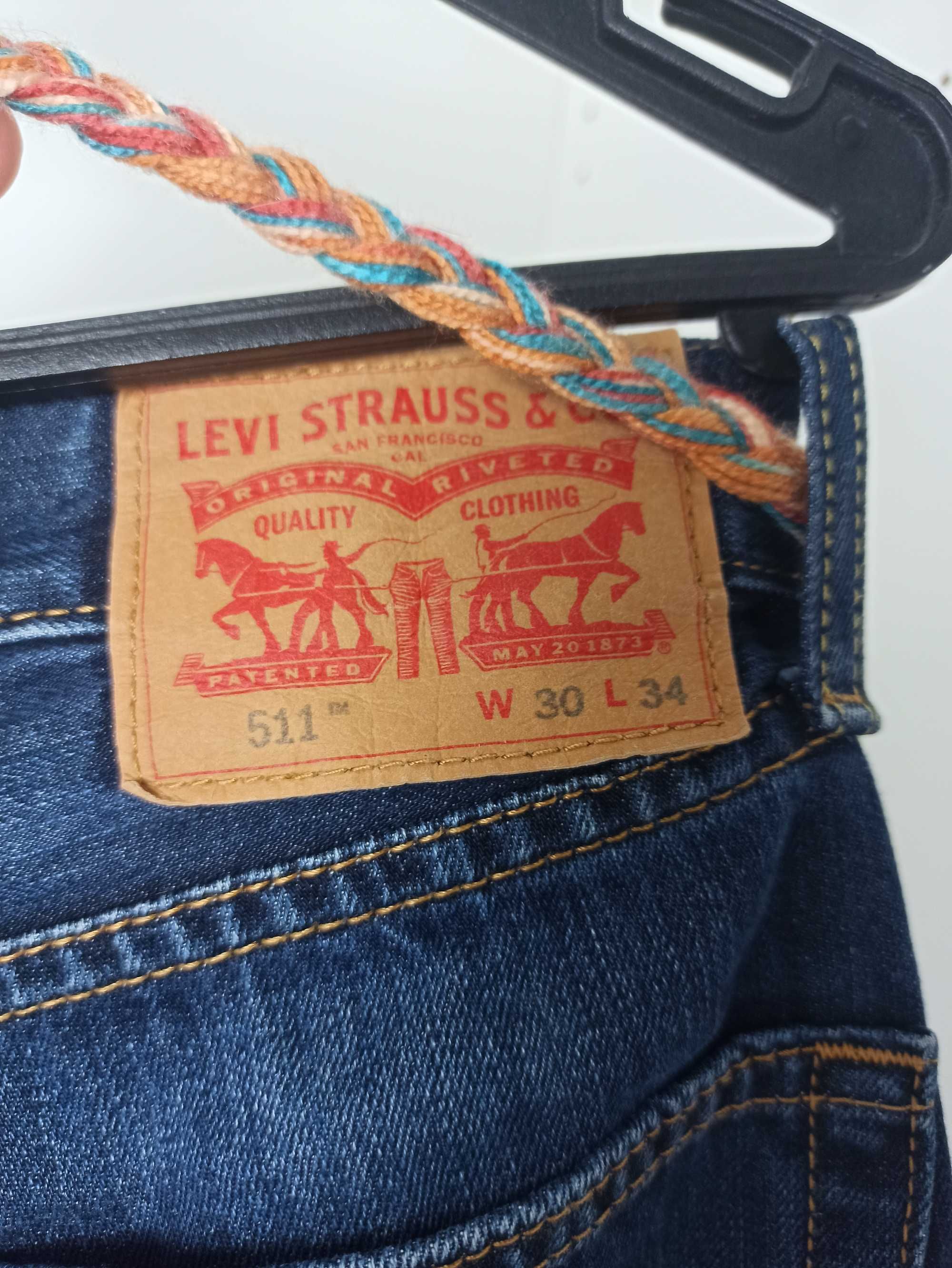 Patchwork Multicolor Levi's Denim Jeans Pants W30 L34