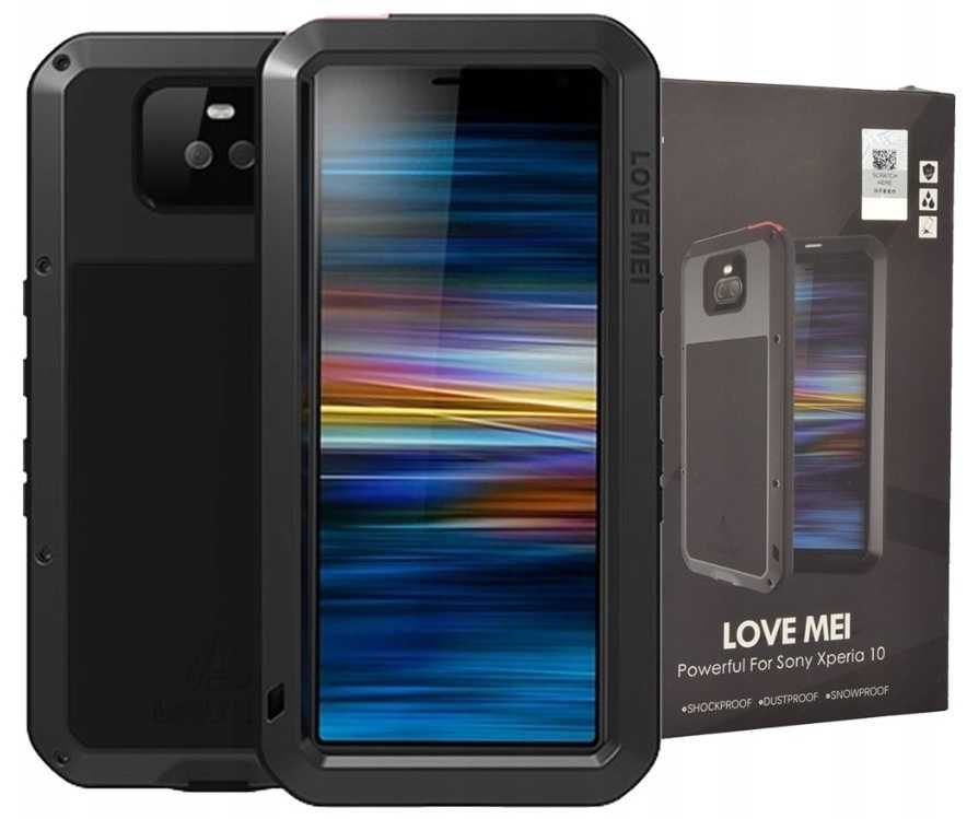 Pancerne Etui Love Mei Do Sony Xperia 10 Metalowa Obudowa Case