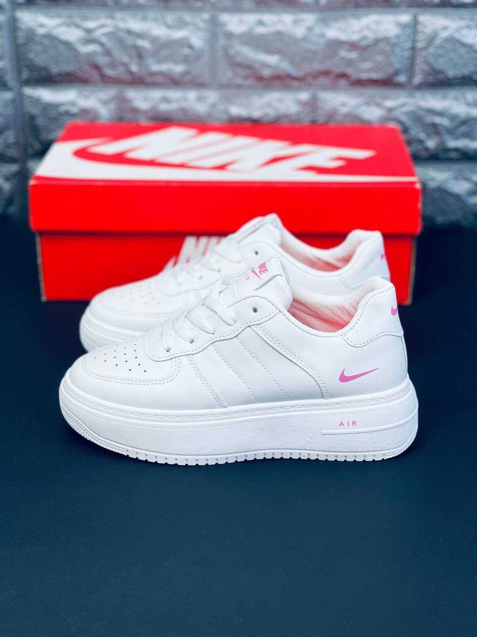 Кроссовки женские Nike Air Force 1 Натуральная Кожа! Кроссы Найк Форс