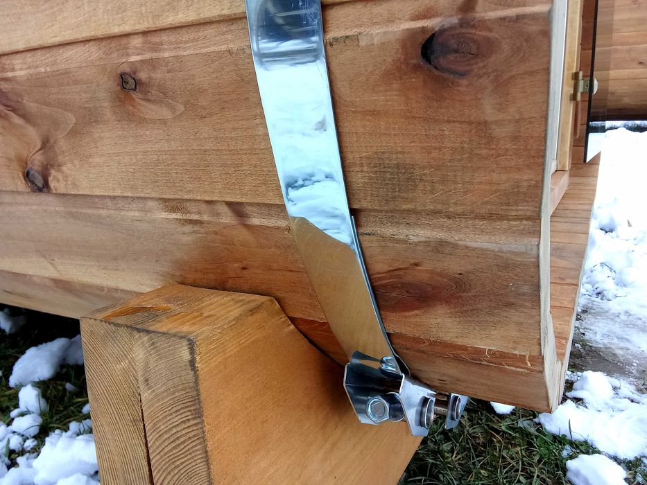 Sauna Quadro z Drewna Olchowego – 215 × 215 × 200 cm