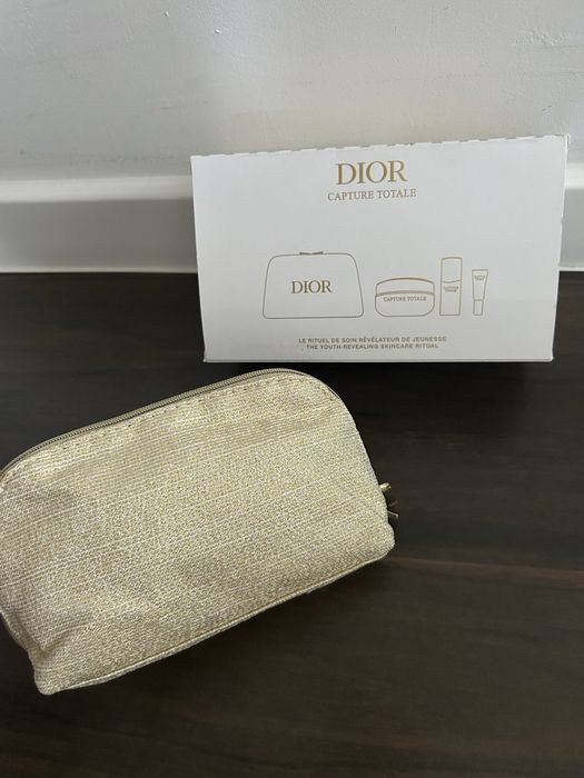 Kosmetyczka Dior trousse pouch zlota na kosmetyki nowa christian