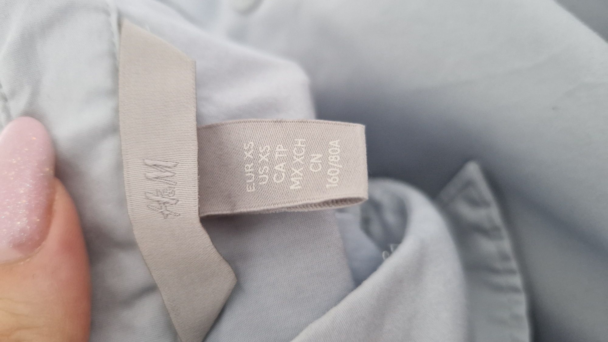 Błękitna koszula H&M - rozmiar XS