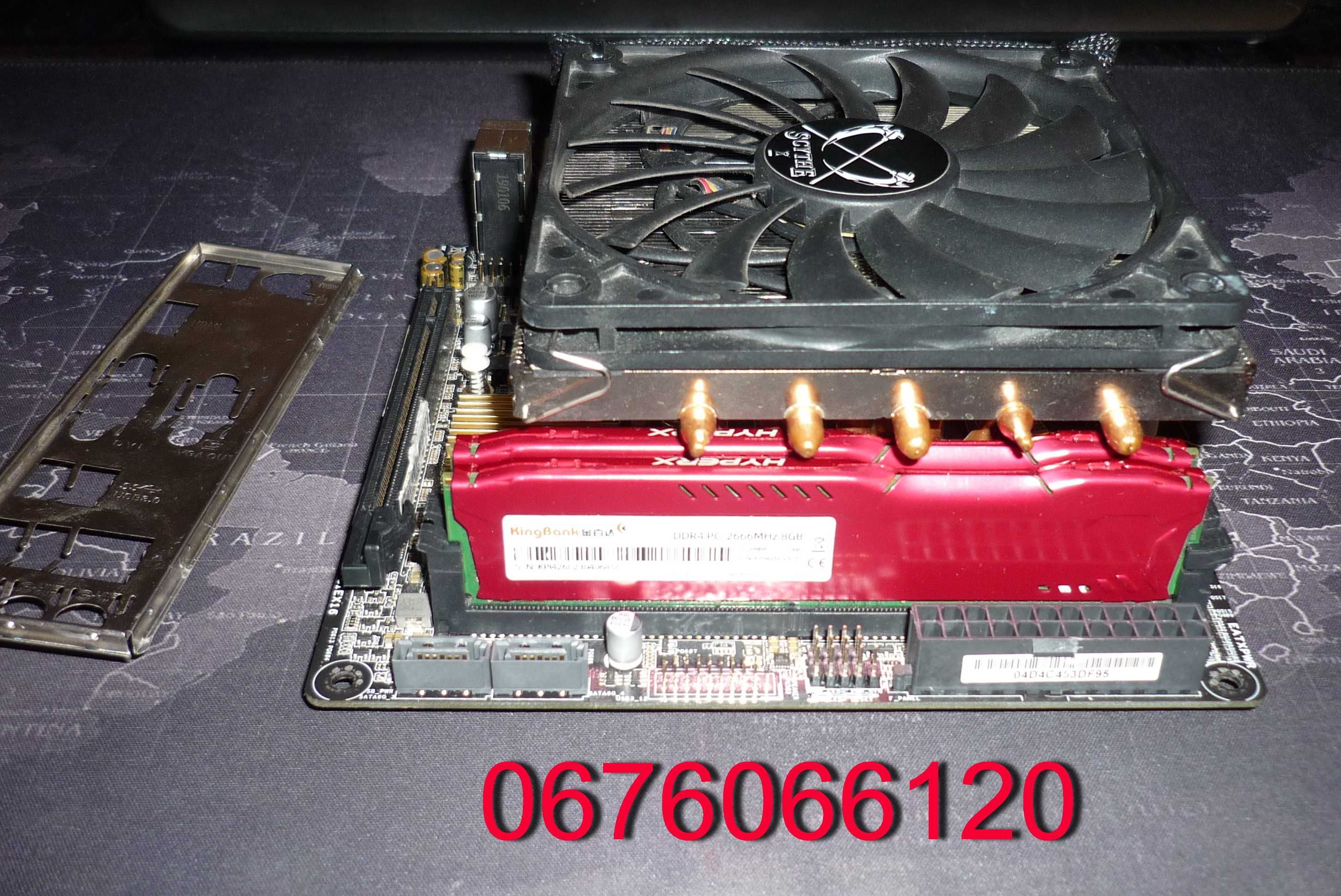 мини комплект 1151 i9 9980HK ( 9900K ) 8/16 ядер, мать 16Gb DDR4 кулер